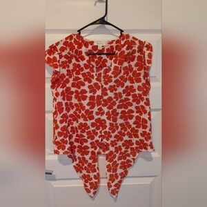 Vibrant Floral Women's Blouse